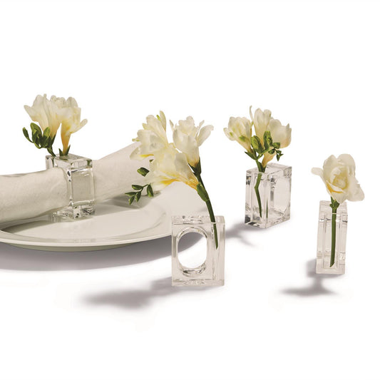 A La Carte Napkin Flower Holder Arylic Set of 4
