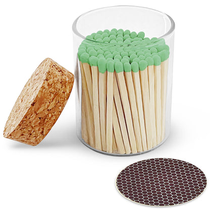 2" Matches in Cork Top Jar - Colors of Your Choice: Rainbow