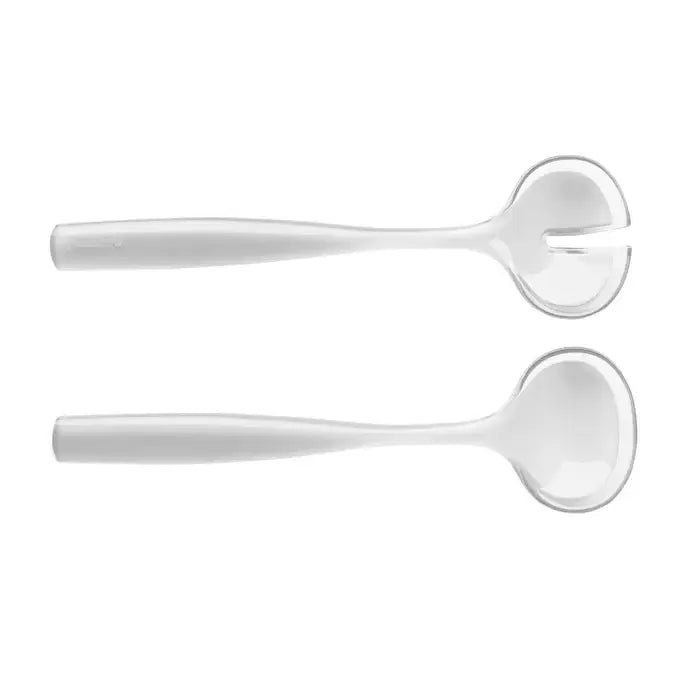 GRACE Salad Servers: White