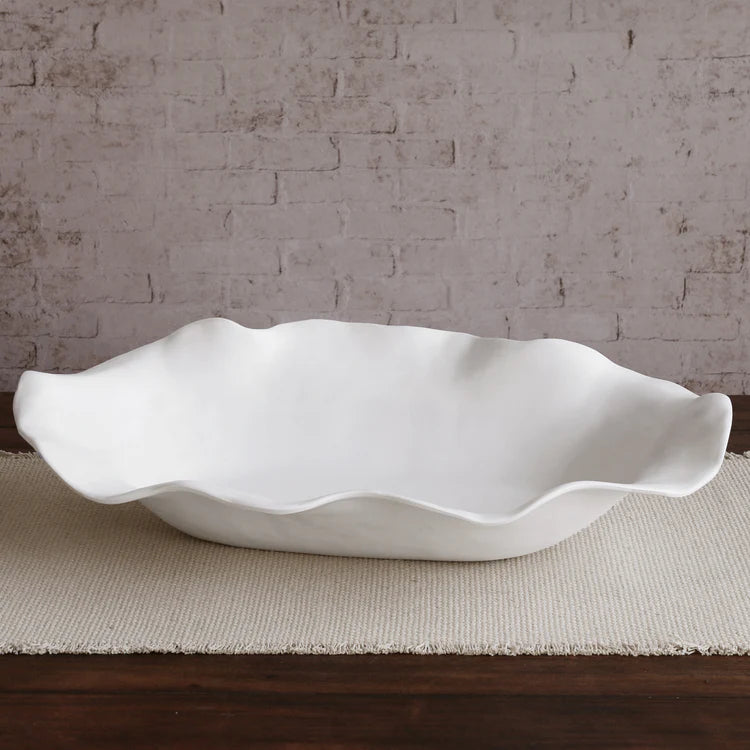 Melamine White Extra Large Oval Centerpiece