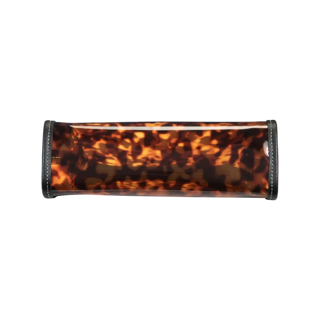 Miami Clearly Tortoise Medium Zip Cosmetic