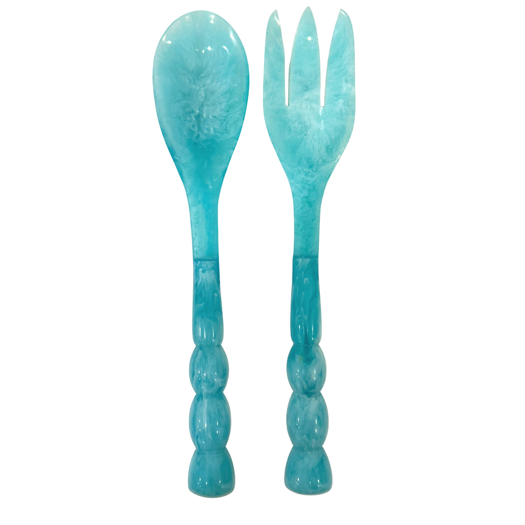 Bermuda Salad Servers, SumnerEdit: Blue
