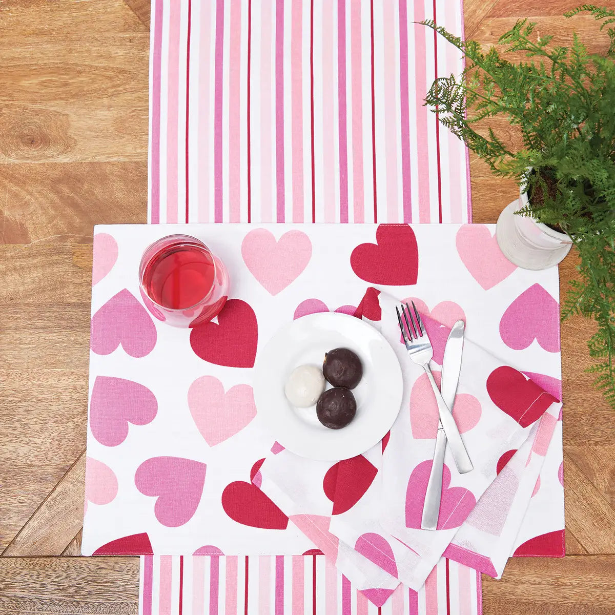 Valentine's Day Love You More Napkin set of 4