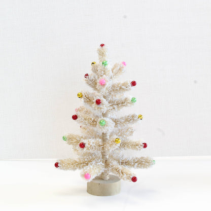 Bottlebrush Christmas Tree w/Bead 10"