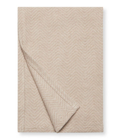 Bayside Herringbone Shawl - Wheat