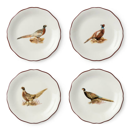 Pheasant Grove Canape Plate Set of 4