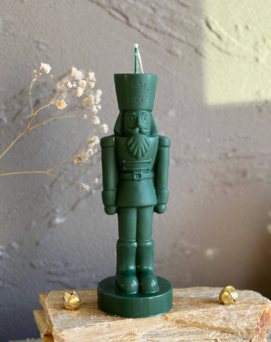 Nutcracker Candle: Hunter Green / Unscented