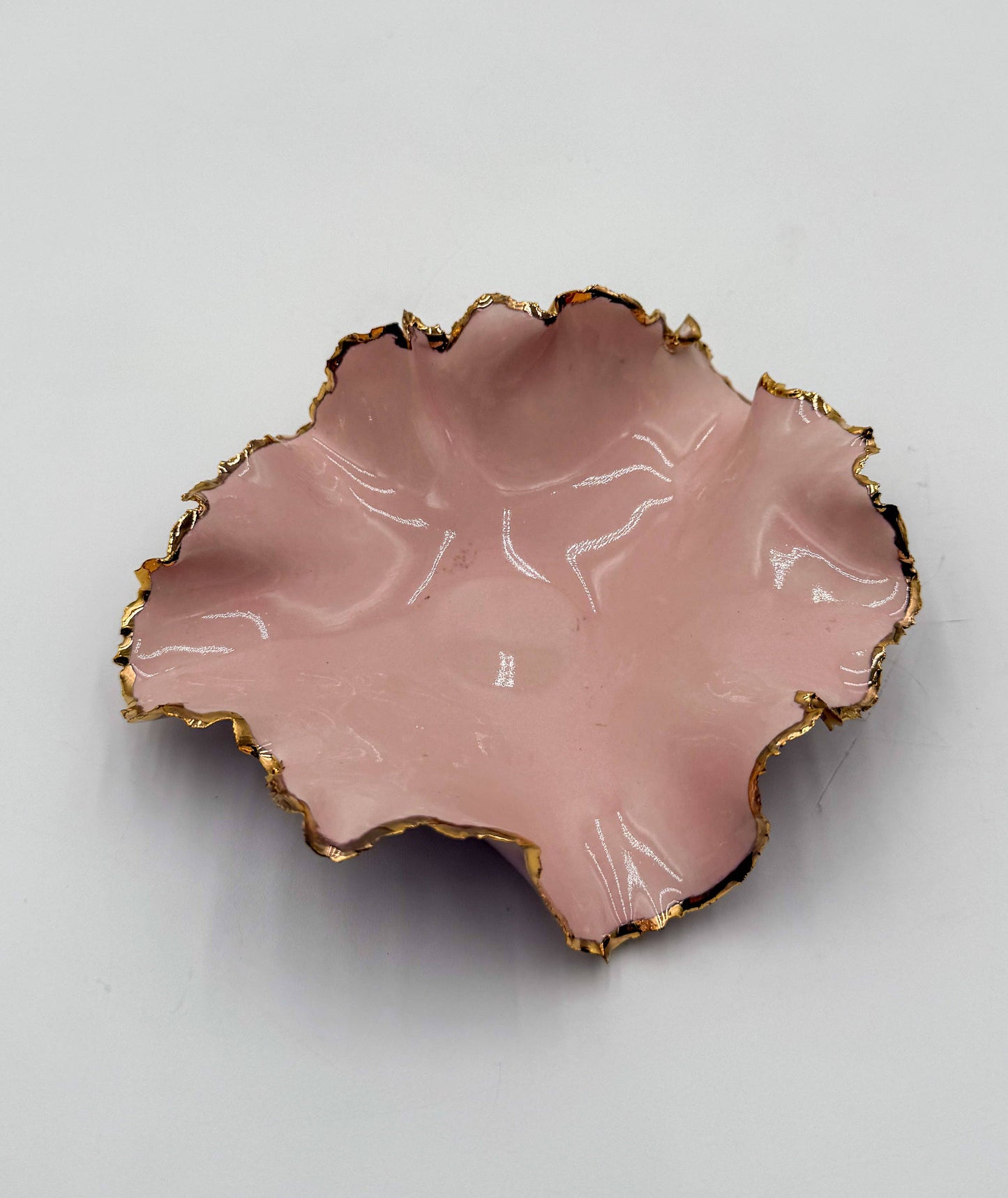 Gold Rim Mini Blossom Bowl