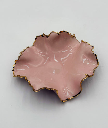 Gold Rim Mini Blossom Bowl