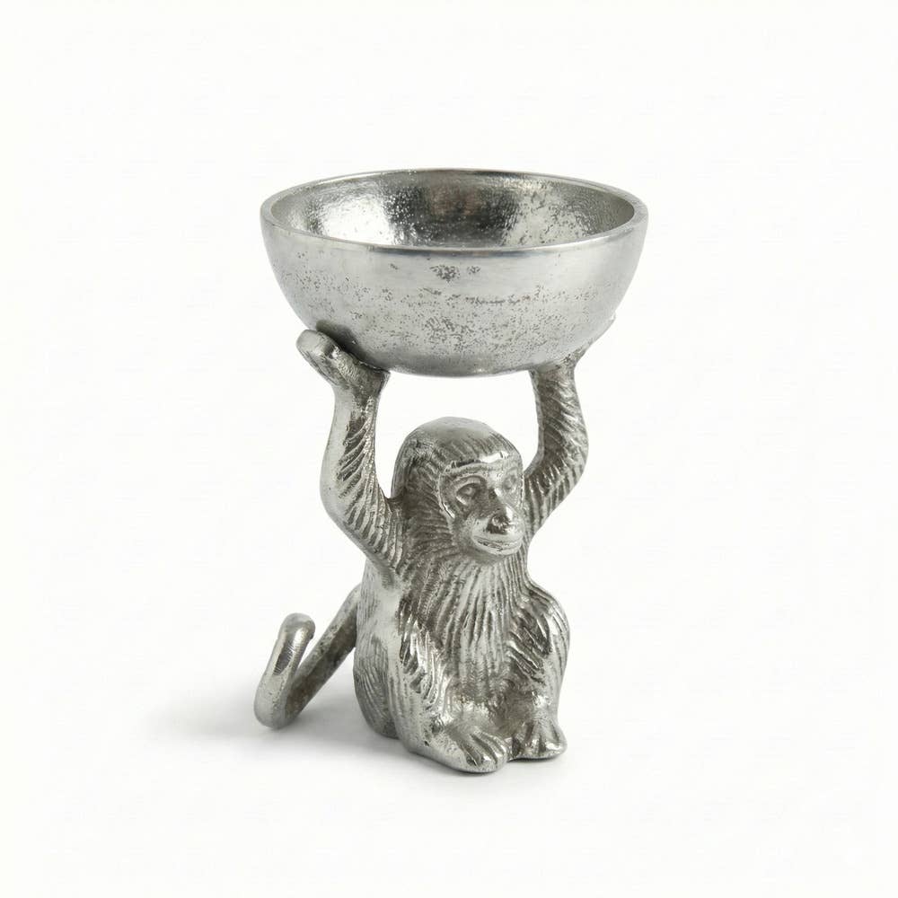 Small Silver Monkey Dish