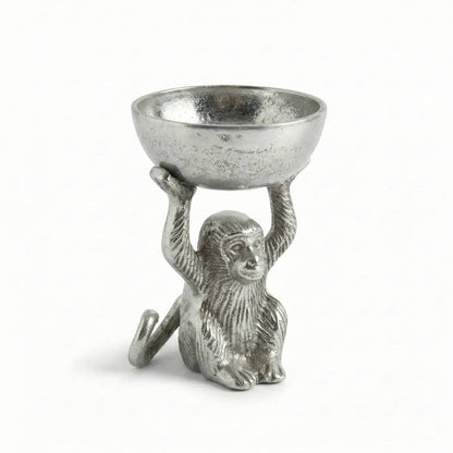 Small Silver Monkey Dish