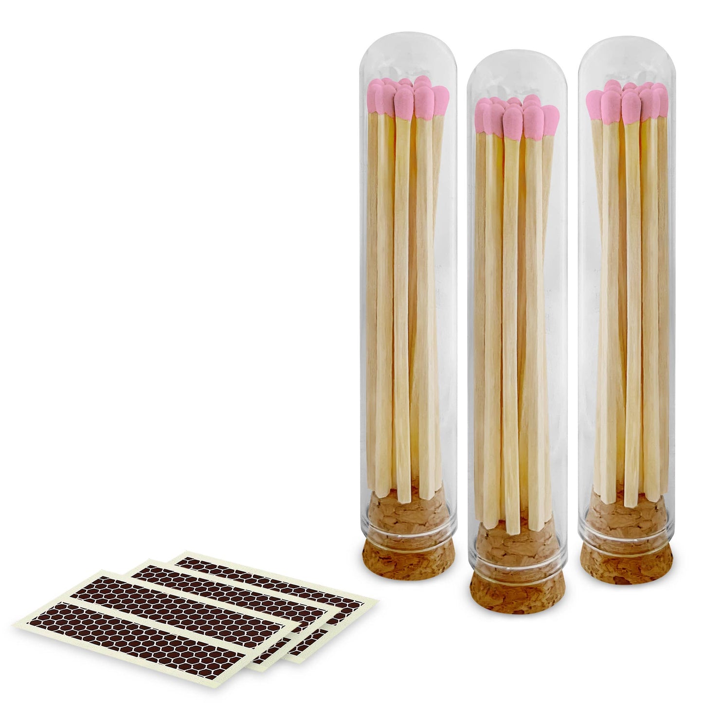 4" Matches + Mini Cloche - Colors of Your Choice + Strikers: Light Pink