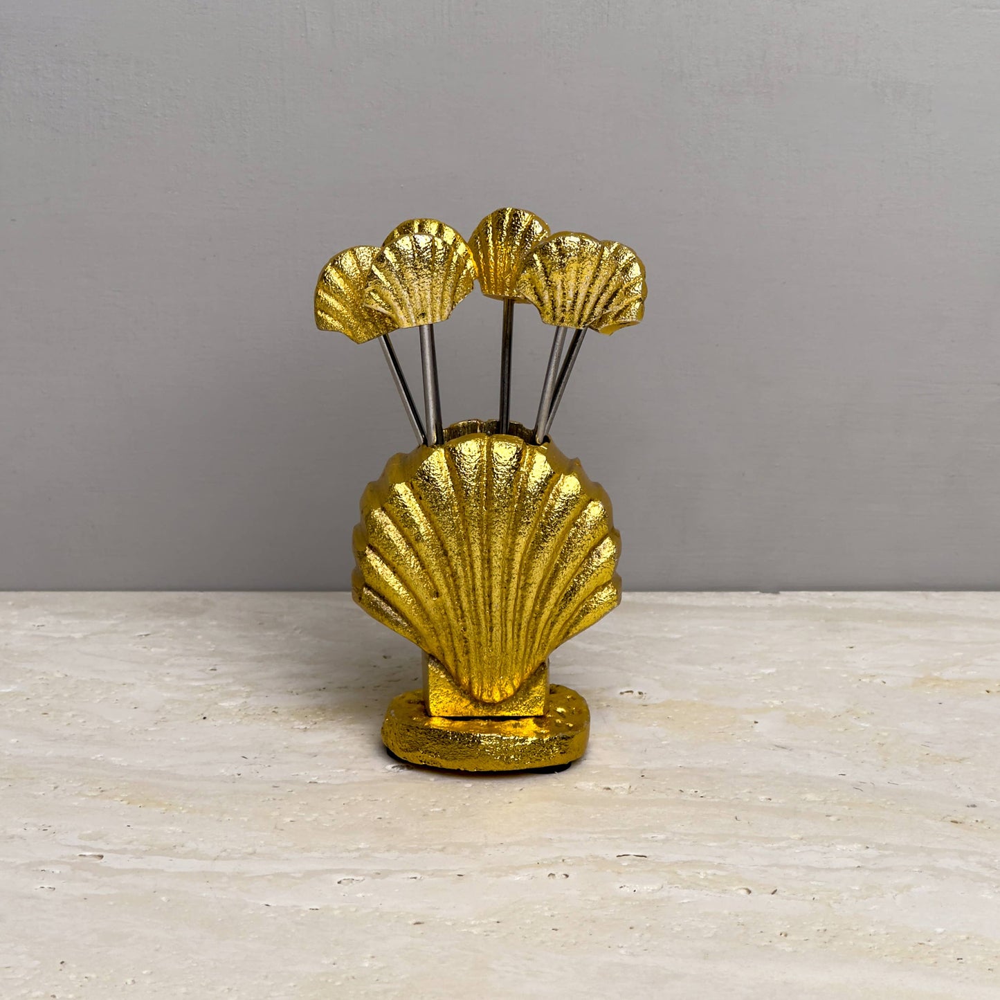Gold Shell Picks Set of 6