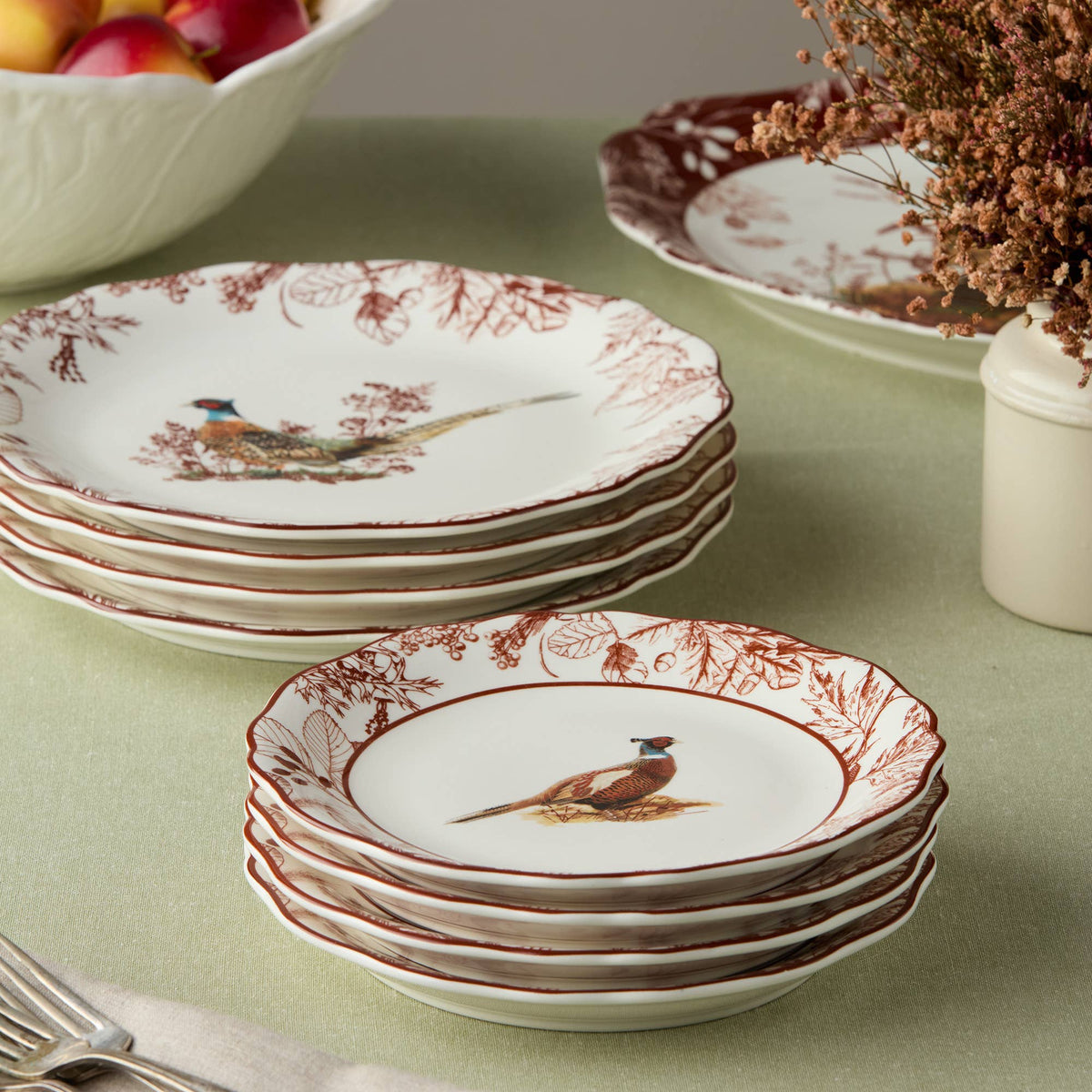 Pheasant Grove Salad Plate Set of 4