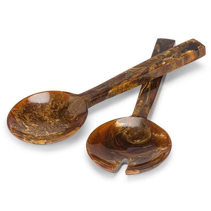 Oversize Brown Salad Servers