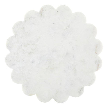 Scalloped Marble Tray