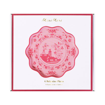 Pink Vintage Botanical Reusable Small Plates