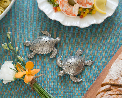 Pewter Sea Turtles Salt & Pepper Set