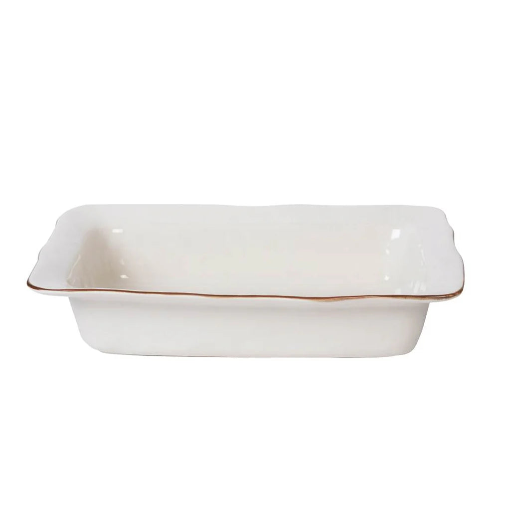 Cataria Large Rectangular Baker White