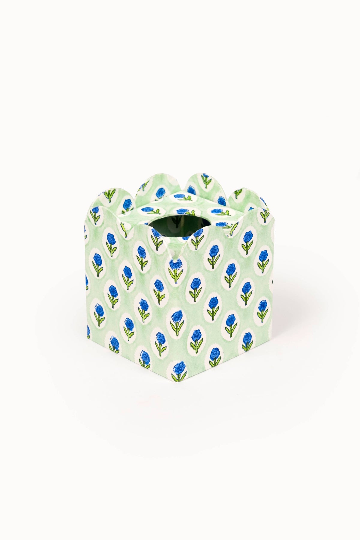 Green Print Tissue Cover