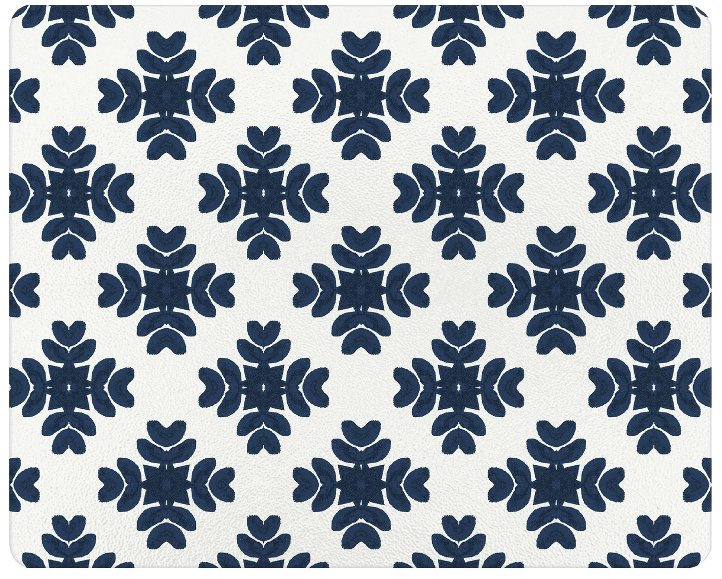GB7844- Brushstrokes Navy by Laura Park Glass Cutting Board: Small Rectangle(8" x 11")