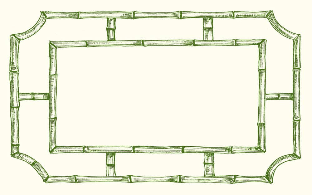 Bamboo Lattice Place Card Set of 10