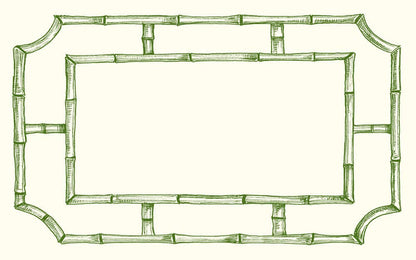 Bamboo Lattice Place Card Set of 10