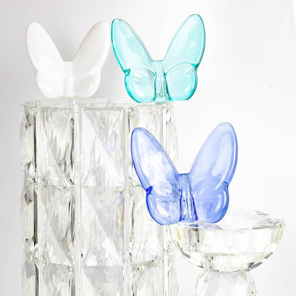 Le Mariposa Crystal Butterfly Figurine in Turquoise