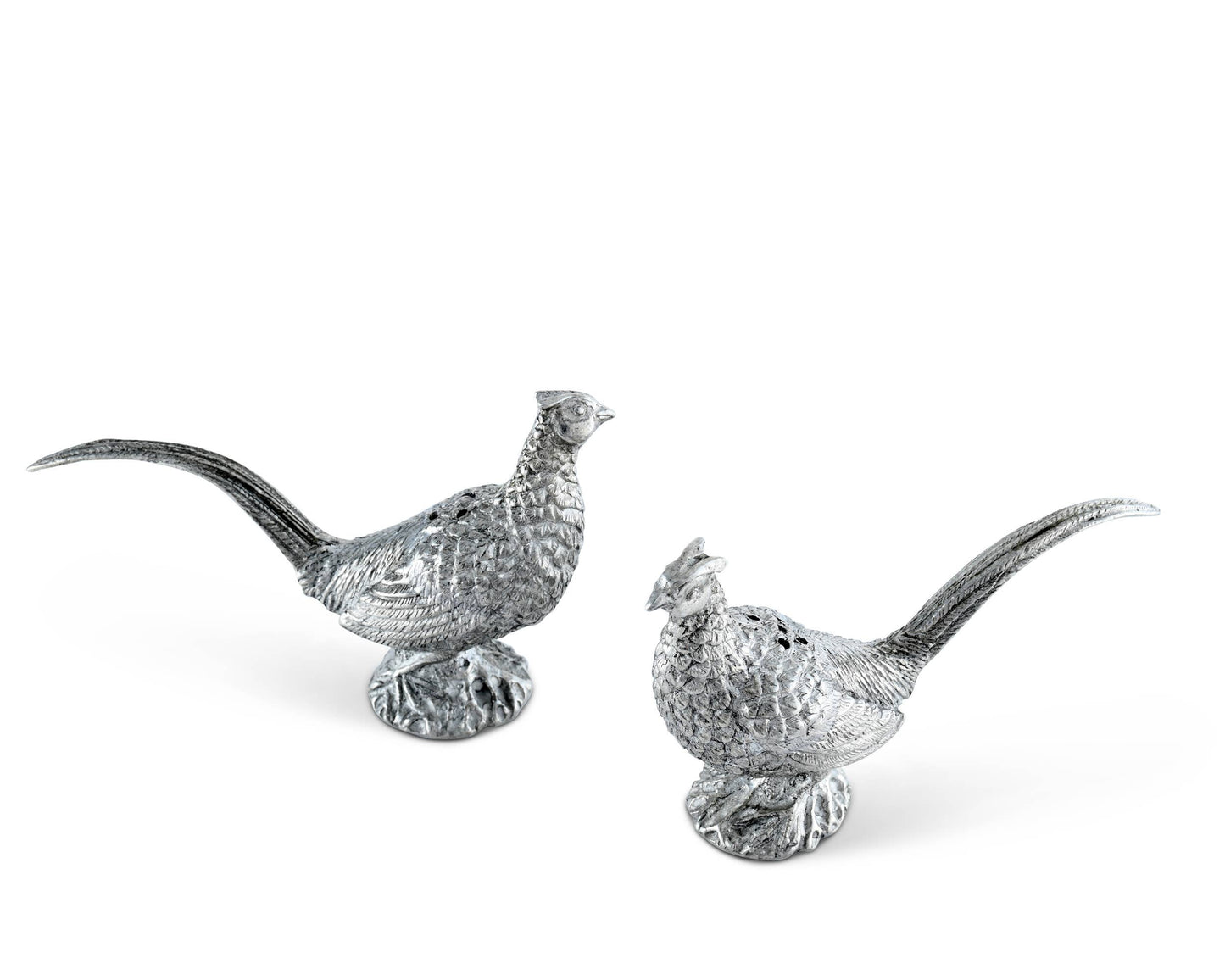 Pewter Pheasants Salt & Pepper Set