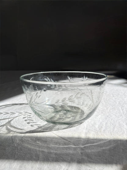 Hand-etched Serving Bowl