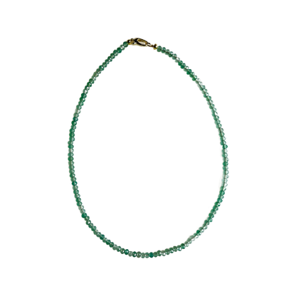 Dainty Candy Gemstone Necklace: Cadet Blue