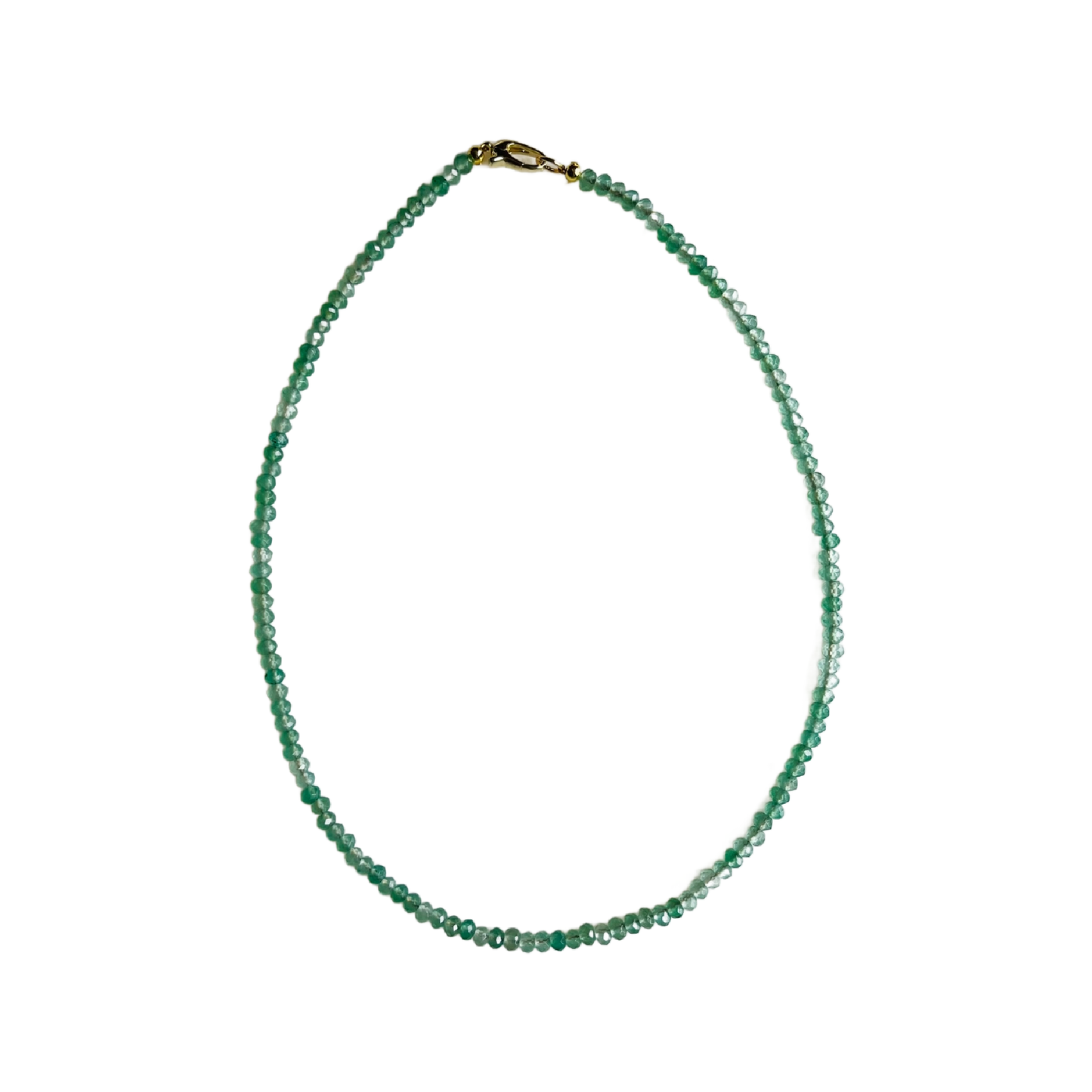 Dainty Candy Gemstone Necklace: White