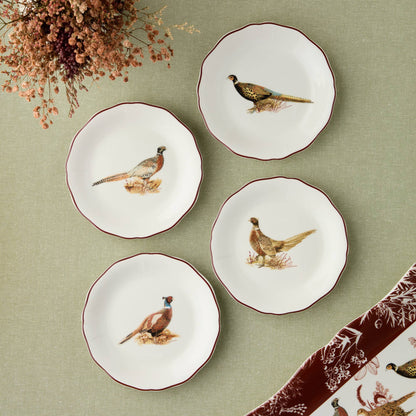Pheasant Grove Canape Plate Set of 4
