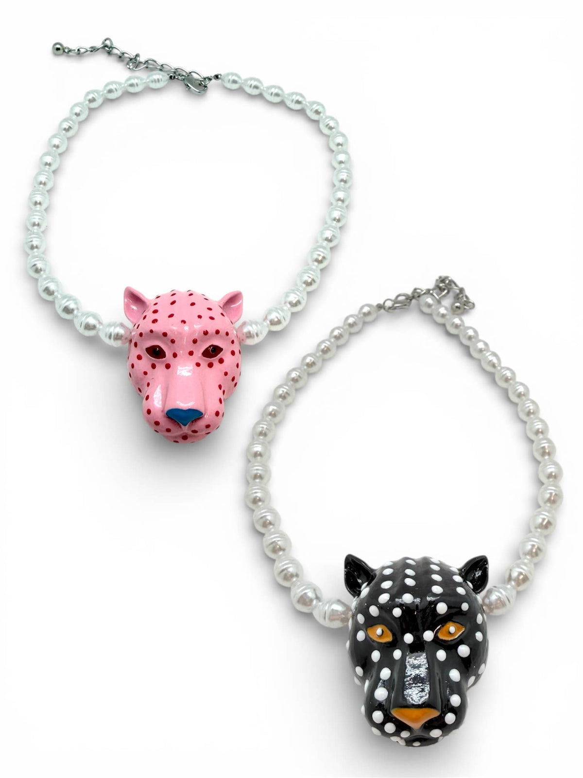 Leopard Necklace A582: Pink