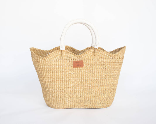 Nana Shopper Natural - Natural Handle : White Handle