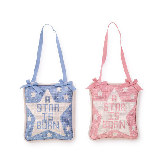 A Star is Born Blue Pillow