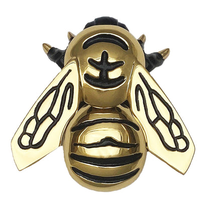 Bumblebee Door Knocker: Brass