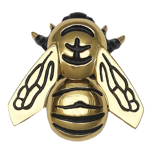 Bumblebee Door Knocker: Brass