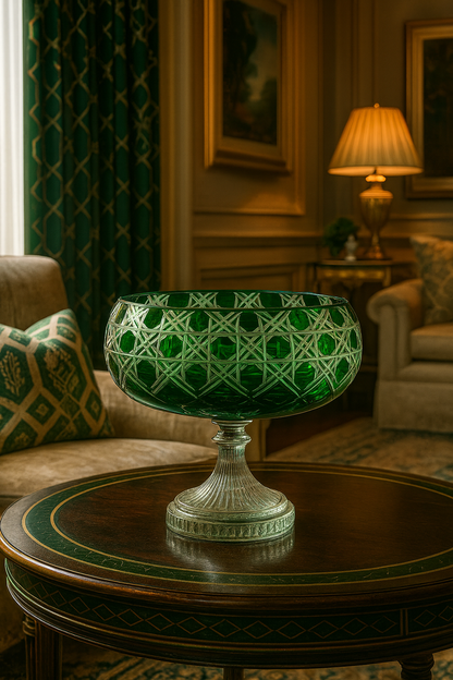 Verdura Pedestal Bowl (Sylvan Emerald)
