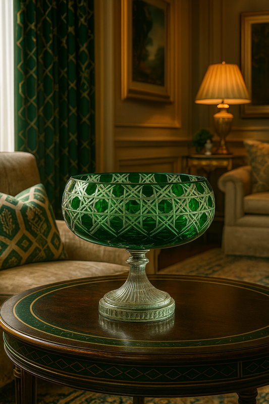 Verdura Pedestal Bowl (Sylvan Emerald)