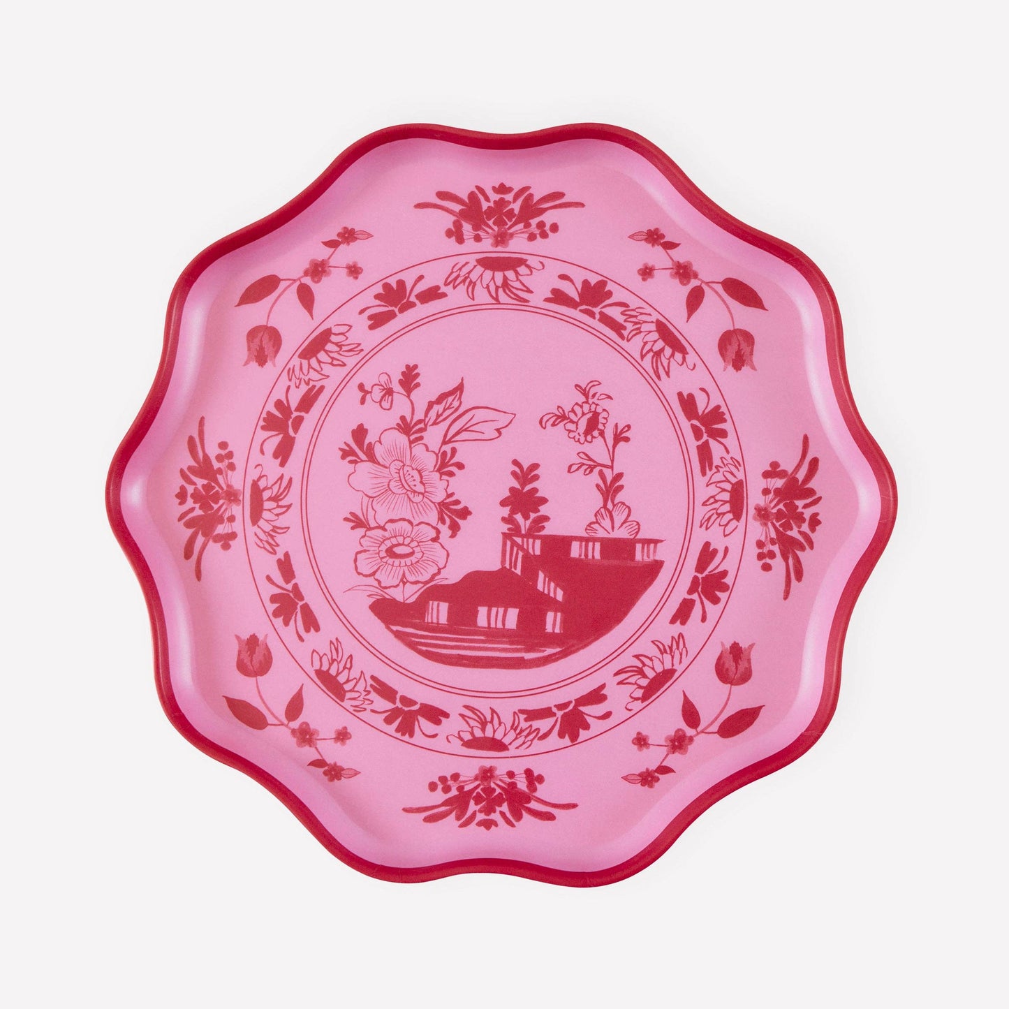 Pink Vintage Botanical Reusable Small Plates