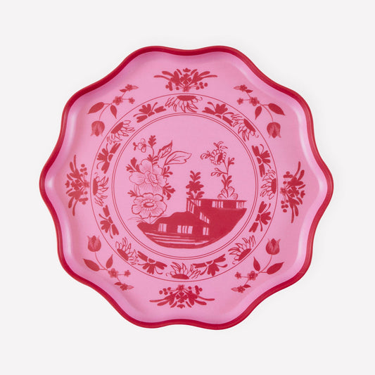 Pink Vintage Botanical Reusable Small Plates