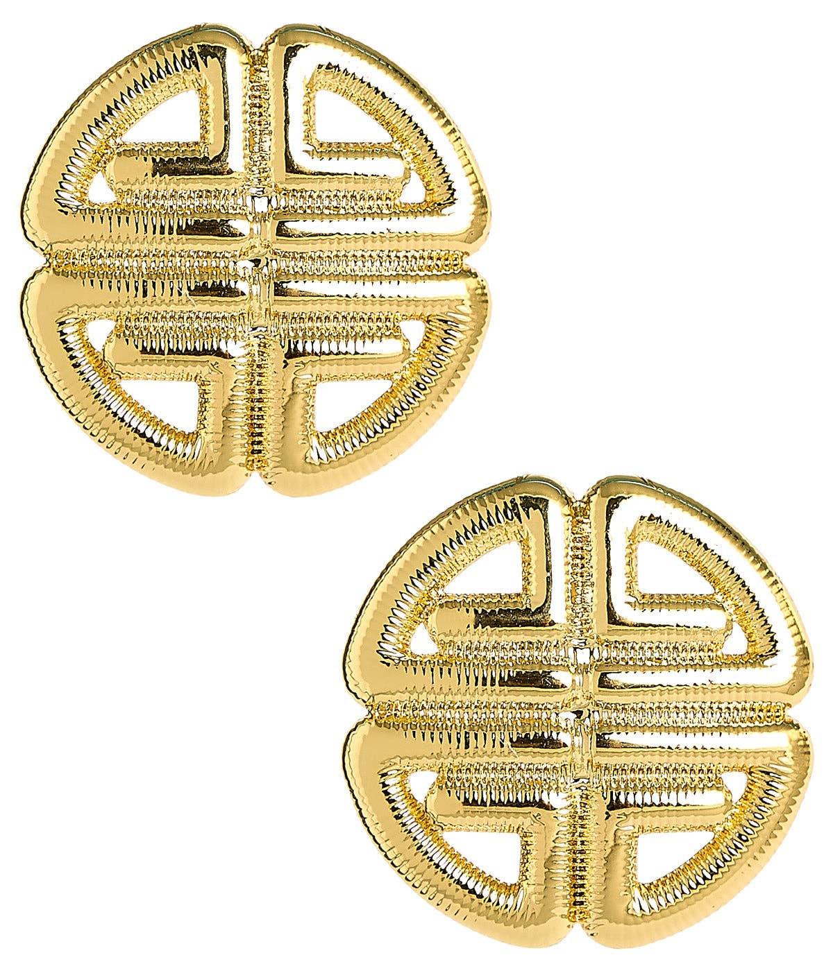 Greek Gold Key Earrings