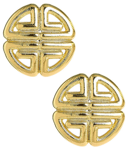 Greek Gold Key Earrings