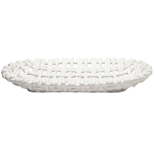 Oval Basket White