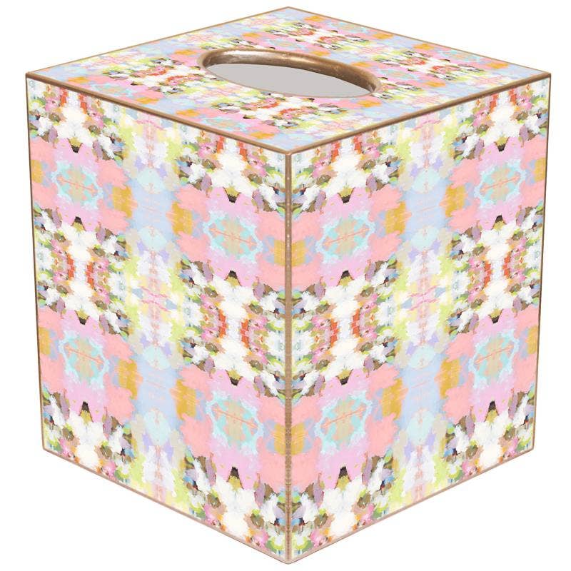 Brooks Avenue Pink by Laura Park Tissue Box Cover: Paper Mache