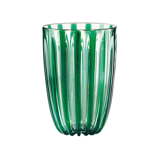 Emerald and White Tall Acrylic Tumblers