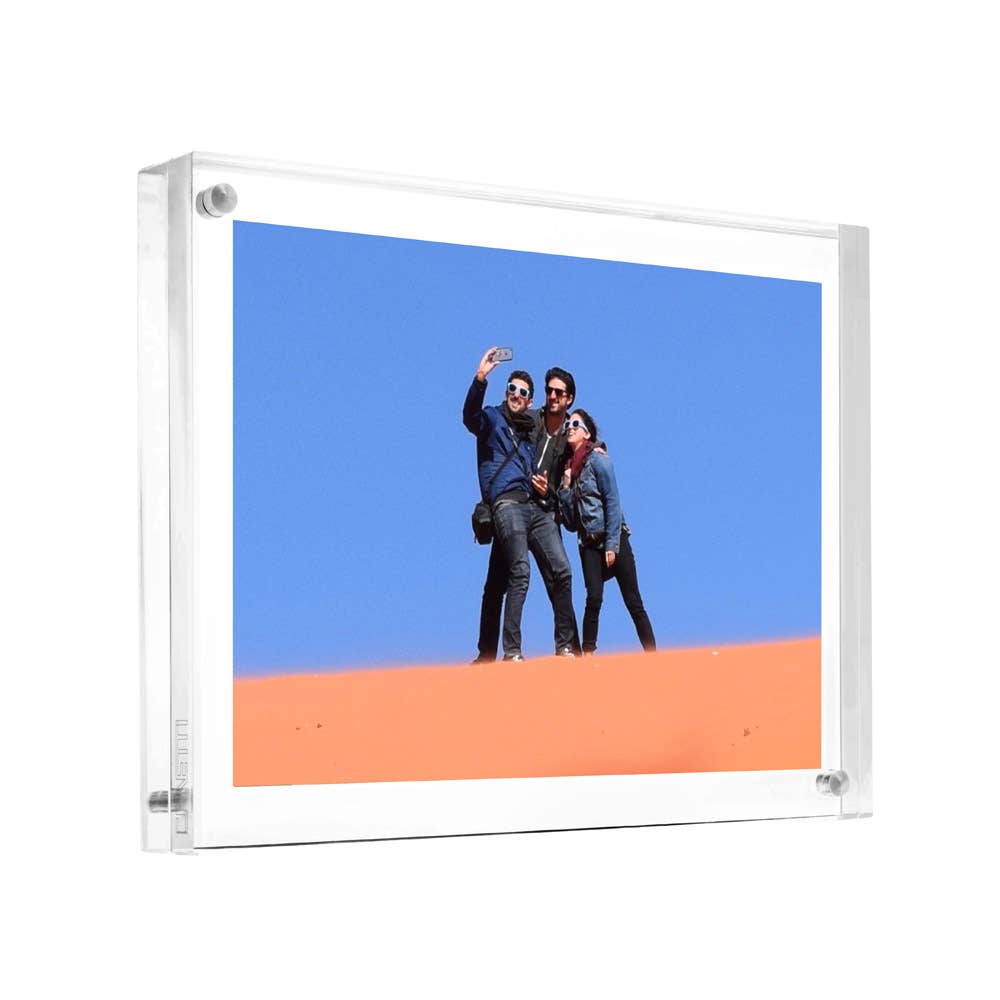 The Original Magnet Frame - Clear, Acrylic Frames - 13 Sizes: 3.5"x5"