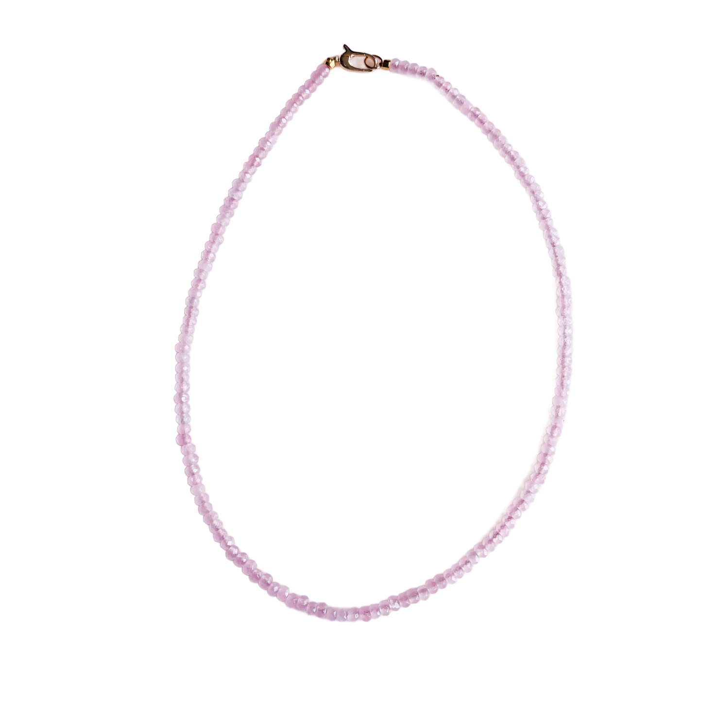 Dainty Candy Gemstone Necklace: Cadet Blue