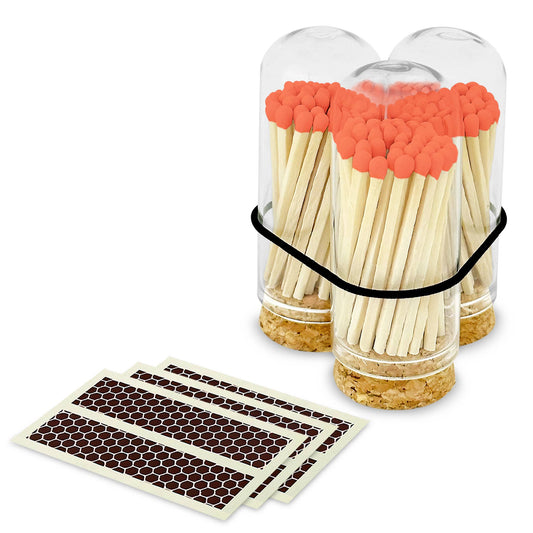 2" Matches + Mini Cloche - Colors of Your Choice + Strikers: Orange
